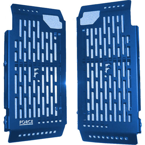Yamaha YZ250 2005-2023 Force Accessories Radiator Guards Braces Blue
