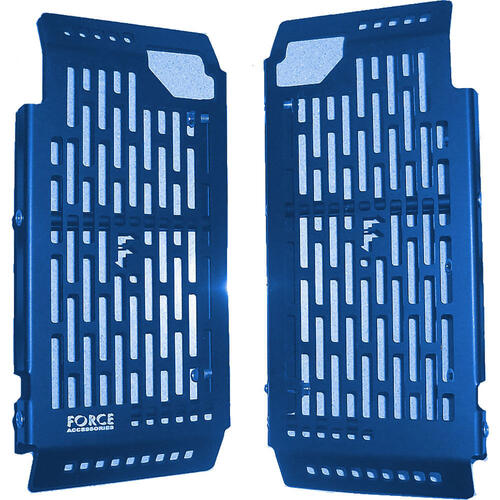 Yamaha YZ250FX 2015-2019 Force Accessories Radiator Guards Braces Blue