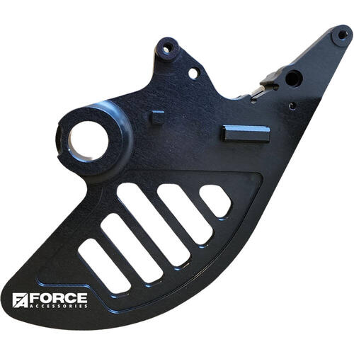 Yamaha YZ125 2005-2023 Force Accessories Billet Rear Disc Guard One-Piece Black