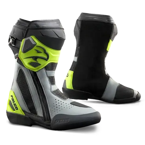 Falco Mens Motorcycle Boots Elite GP Black/Fluoro 43