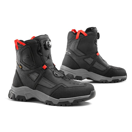 Falco Mens Motorcycle Boots Arrakis Black 44