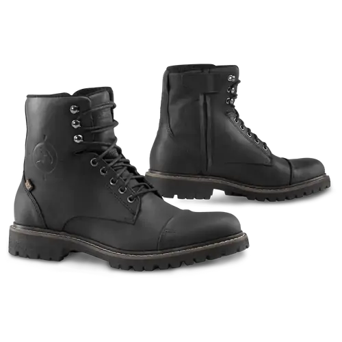 Falco Mens Motorcycle Boots Gordon 2 Black 42