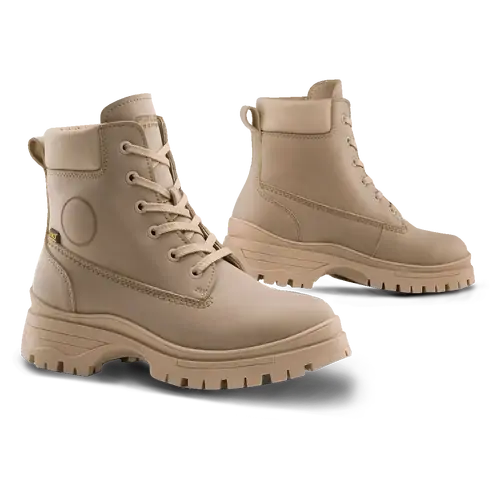 Falco Mens Motorcycle Boots Zarah Camel 36