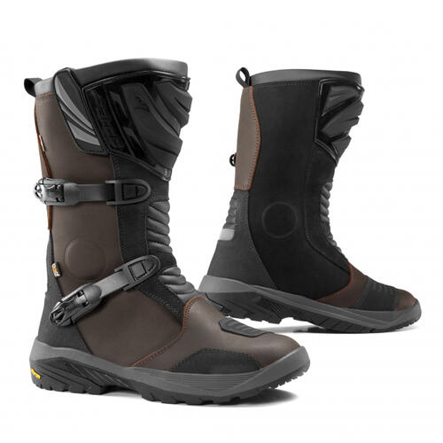 Falco Mens Motorcycle Boots Mixto 5 Adventure Brown