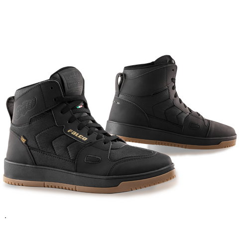 Falco Mens Motorcycle Boots Harlem Black