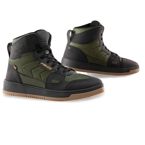 Falco Mens Motorcycle Boots Harlem Army