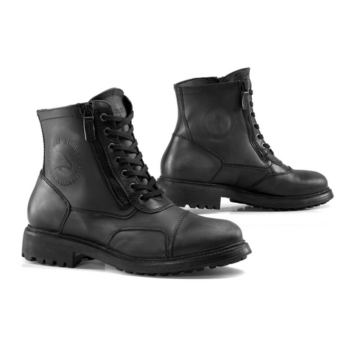 Falco Mens Motorcycle Boots Aviator Black