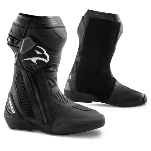 Falco Mens Motorcycle Boots Elite GP Black