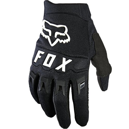 Fox 2022 Youth Dirtpaw MX Motocross Gloves Black/White YXS