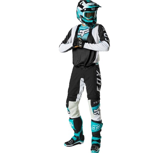 Fox 2022 360 Dier MX Motocross Jersey & Pants Set Black Teal