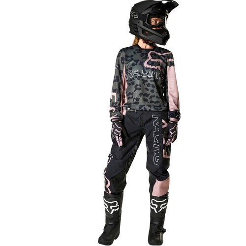 Fox 2022 180 Skew MX Motocross Womens Jersey & Pants Set Pink Haze