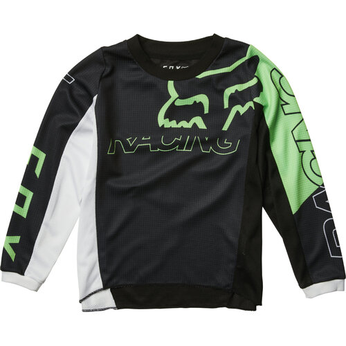 Fox 2022 Kids Skew MX Motocross Jersey Black/Green