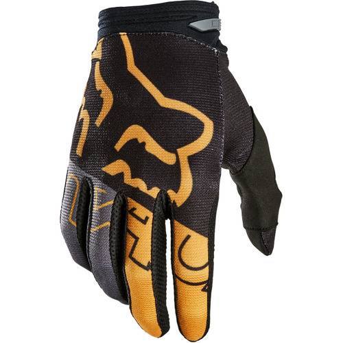 Fox 2022 Youth 180 Skew MX Motocross Gloves Black/Gold