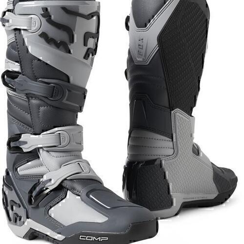 Fox Comp MX Motorcycle Boots Black Grey 13