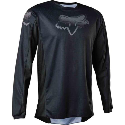 Fox 180 Blackout MX Jersey Black/Black 