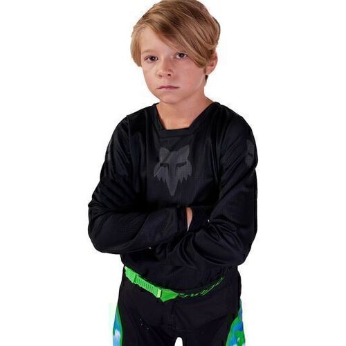 Fox MX24 180 Blackout Youth MX Motorcycle Jersey YM