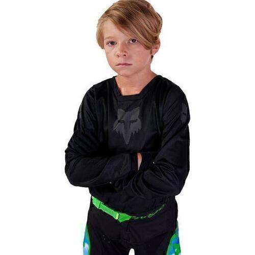 Fox MX24 180 Blackout Youth MX Motorcycle Jersey YS