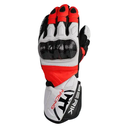 Berik Mens Motorcycle Gloves SP1 Carbon Black/Red/White Small
