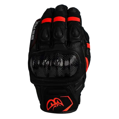 Berik Mens Motorcycle Gloves SP2 Carbon Black/Red Small