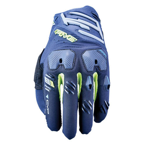 Five Gloves Off-Road E1 Enduro Navy/Fluoro Small