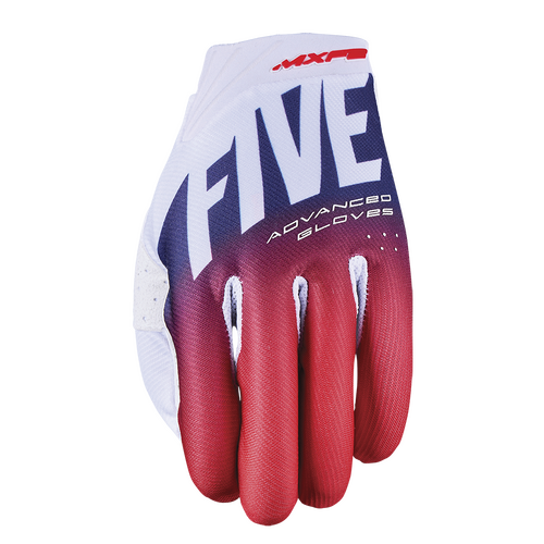 Five Gloves Off-Road MXF-2 Evo Split White/Red/Blue Small