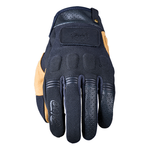 Five Gloves Road Scrambler Black/Tan Medium