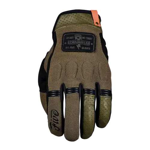 Five Gloves Road Scrambler Khaki/Black Small