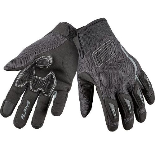 Rjays Flow Road Motorcycle Gloves Black Grey