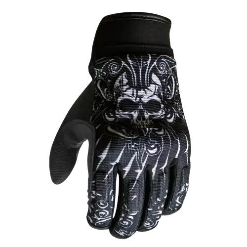 Motodry Skull Gloves Black Small