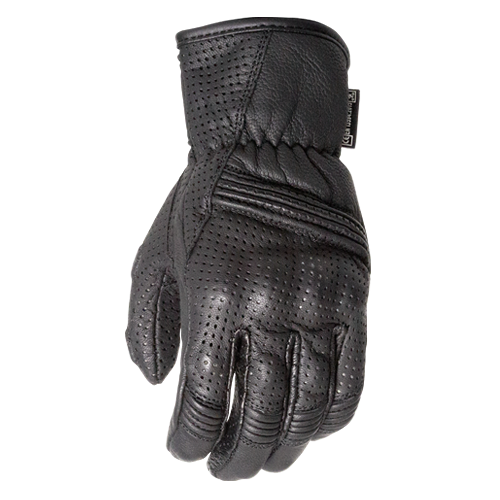 Motodry Tourismo Leather Summer Motorcycle Gloves Black