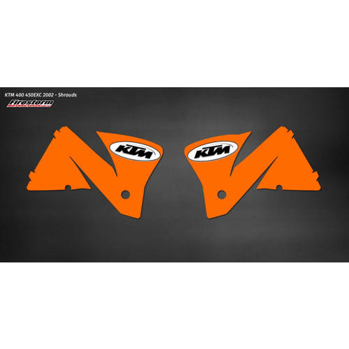 GRAPHICS KIT KTM EXC OEM REPLICA GRAPHICS FITS 2002