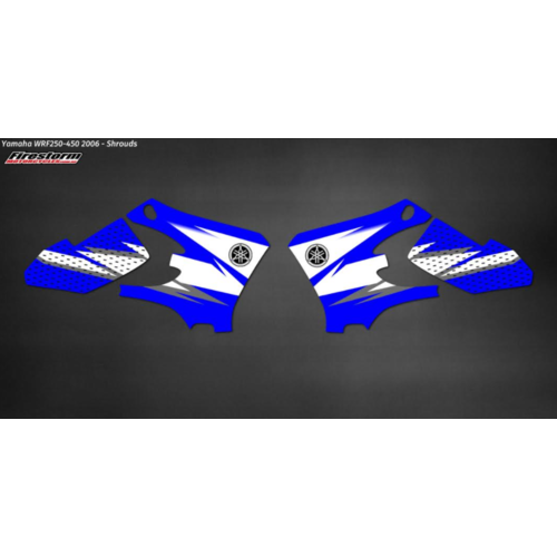 GRAPHICS KIT YAMAHA WR250F WR450F 2005 - 2006 OEM REPLICA GRAPHICS