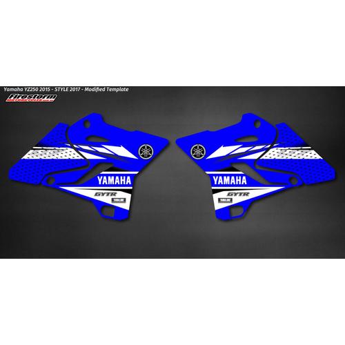 GRAPHICS KIT YAMAHA YZ250 YZ125 2017 OEM REPLICA - SUITS 2015 2016 2017 TWO STROKES