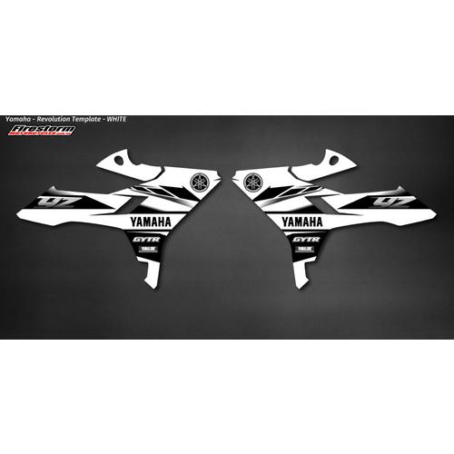 Graphics Kit Yamaha YZ250 YZ125 White - Only Suits 2002 - 2017 Rtech Revolution Kits