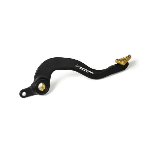 Hammerhead Kawasaki KX85 KX100 2001-2016 Forged Brake Pedal Green Black Anodised Aluminium