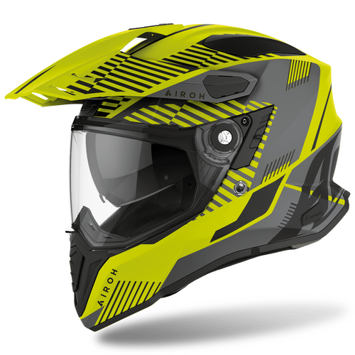 Airoh Commander Boost Adventure Motorcycle Helmet Yellow Matt S