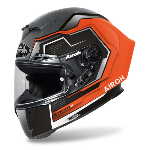 Airoh GP550-S Rush Road Motorcycle Helmet Orange Fluro Matt S