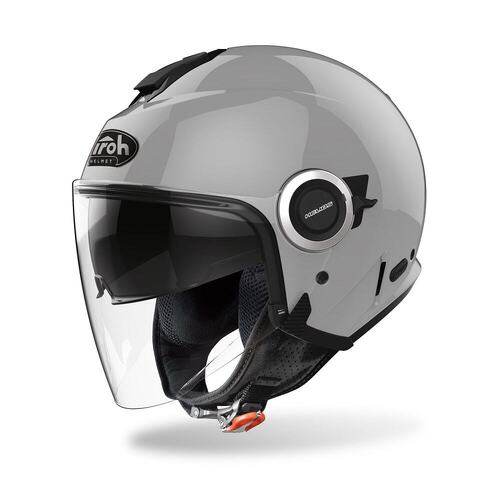 Airoh Helios Open Face Motorcycle Helmet Concrete Grey