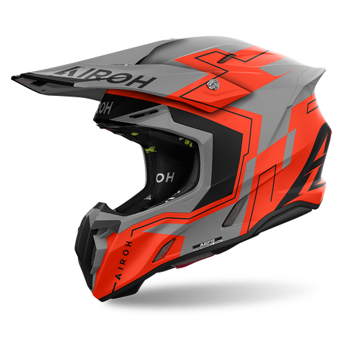 Airoh Off-Road Helmet Twist 3 Dizzy Orange Fluo Matt S 