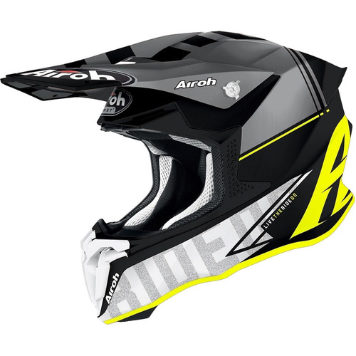 Airoh Twist 2.0 Tech Off Road Motorcycle Helmet Yellow Matt