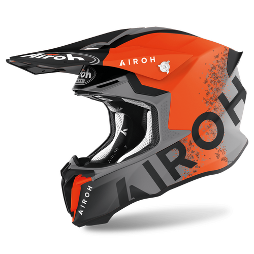 Airoh Twist 2.0 Bit Off Road Motorcycle Helmet Orange Matt L