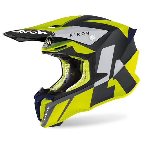 Airoh Twist 2.0 Lift Off Road Motorcycle Helmet Yellow Matt