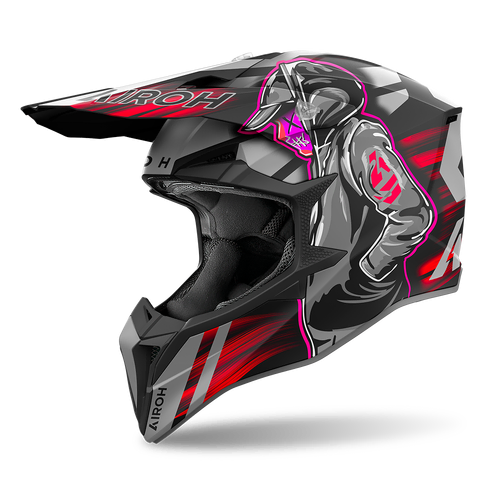 Airoh Off-Road Helmet Wraaap Cyber Red Matt L 