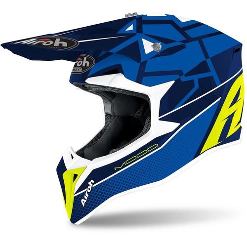 Airoh Off-Road Helmet Wraap Mood Blue Gloss XXL