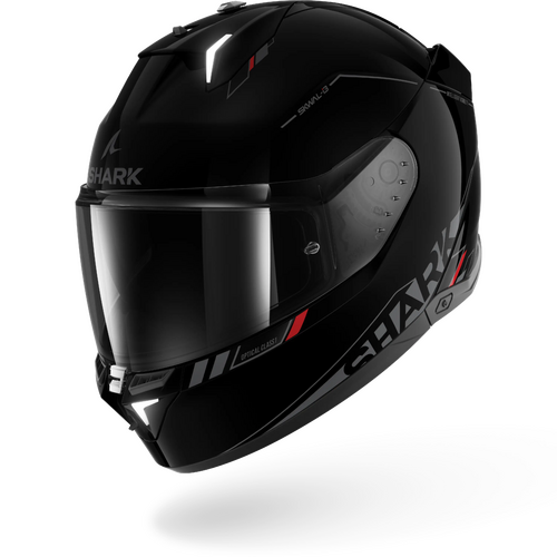 Shark Road Motorcycle Helmet Skwal i3 Blank SP Black/Anthracite/Red 
