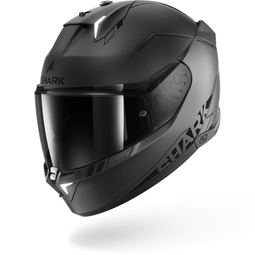 Shark Road Motorcycle Helmet Skwal i3 Blank SP Matt Anthracite/Black/Silver 