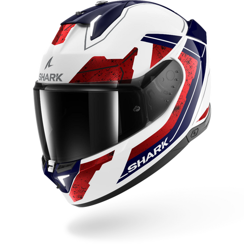 Shark Road Motorcycle Helmet Skwal i3 Rhad White/Chrome/Red L