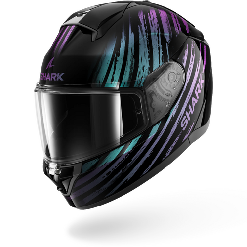 Shark Road Motorcycle Helmet Ridill 2 Assya Black GLT Black 