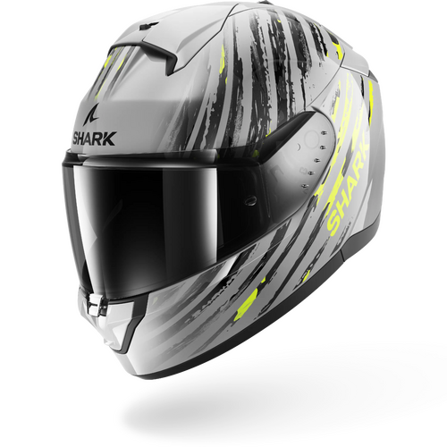 Shark Road Motorcycle Helmet Ridill 2 Assya Silver/Anthracite/Yellow 