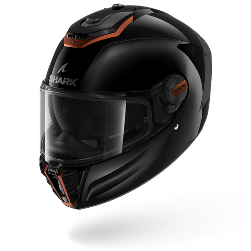 Shark Road Motorcycle Helmet Spartan RS Blank SP Gloss Black S
